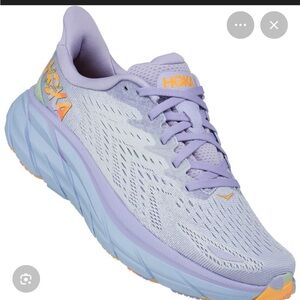 Hoka Women's Clifton 8 Athletic Shoes - Baby Lavender and Smoke